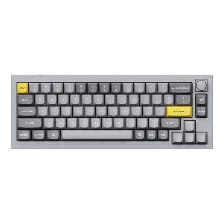Keychron Q2 RGB Wired Keyboard Grey with Red G Pro Switches
