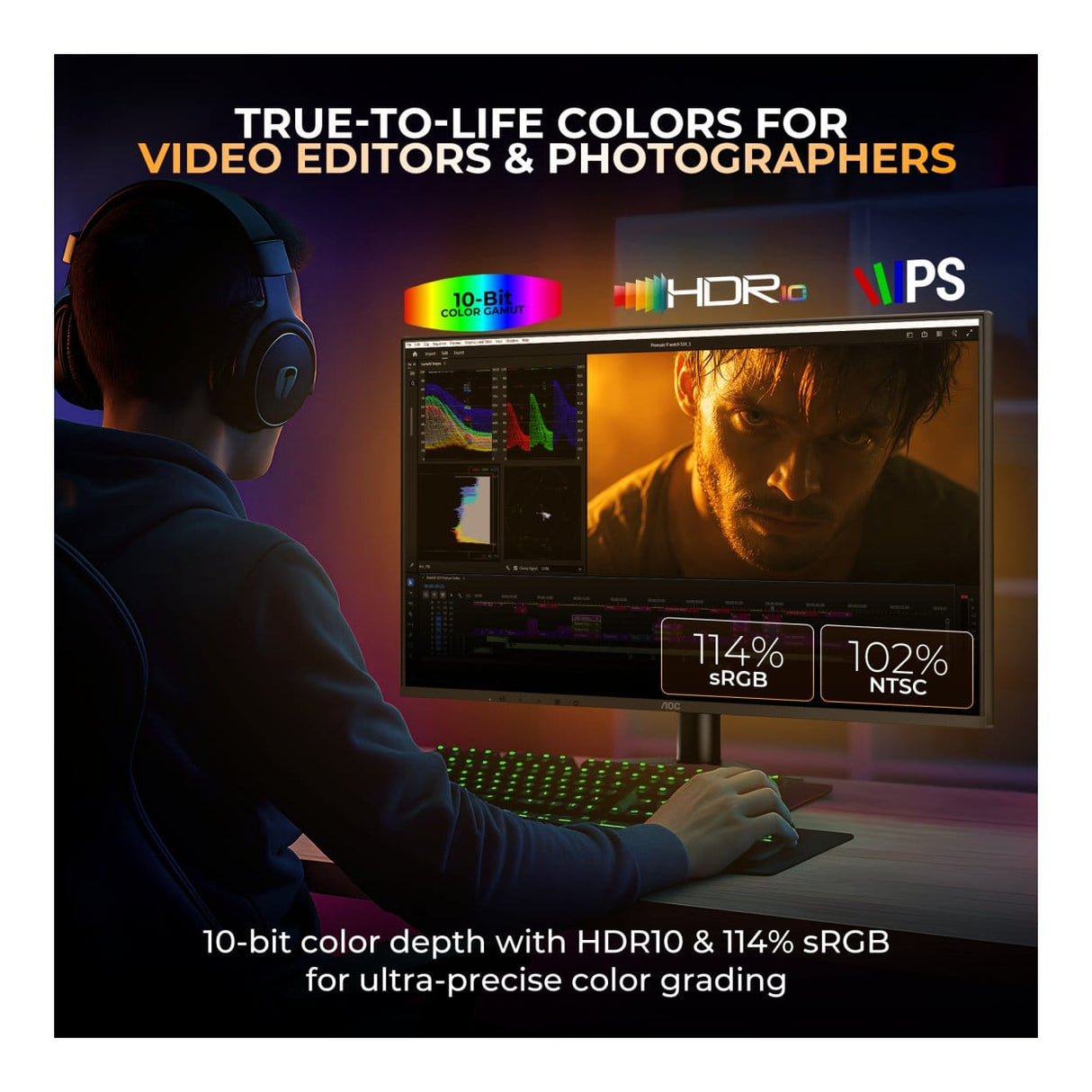 AOC B36 Q27B36 27-inch 2560 x 1440p QHD 16:9 100Hz 1ms IPS Monitor