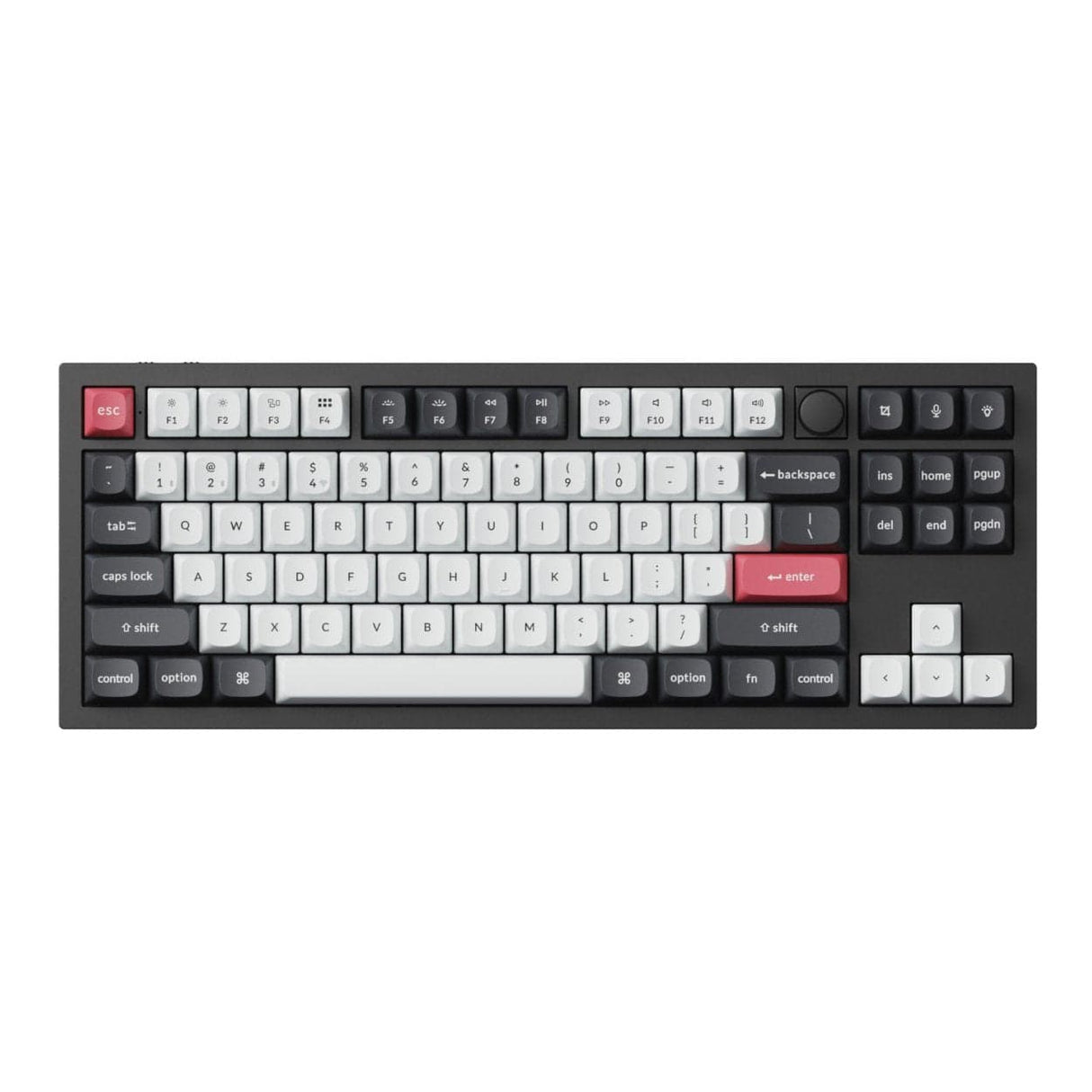Keychron Q3 HE QMK Wireless Custom Mechanical Keyboard Carbon Black Q3H-M1