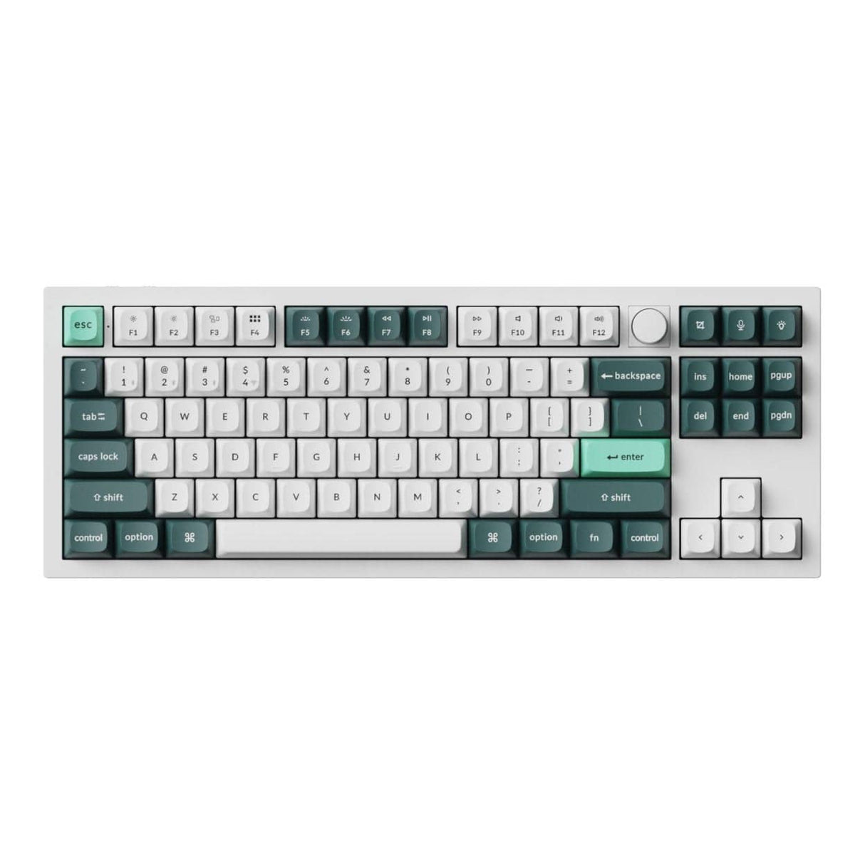 Keychron Q3 HE QMK Wireless Custom Mechanical Keyboard Shell White Q3H-P1
