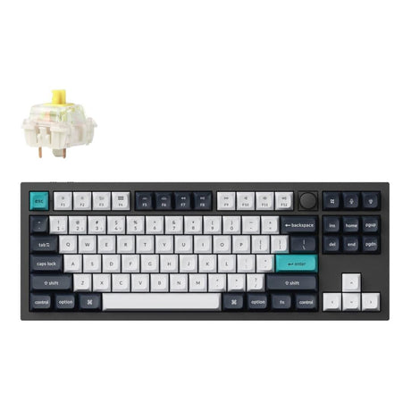 Keychron Q3 Max QMK/VIA Wireless Custom Mechanical Keyboard Carbon Black Q3M-M4