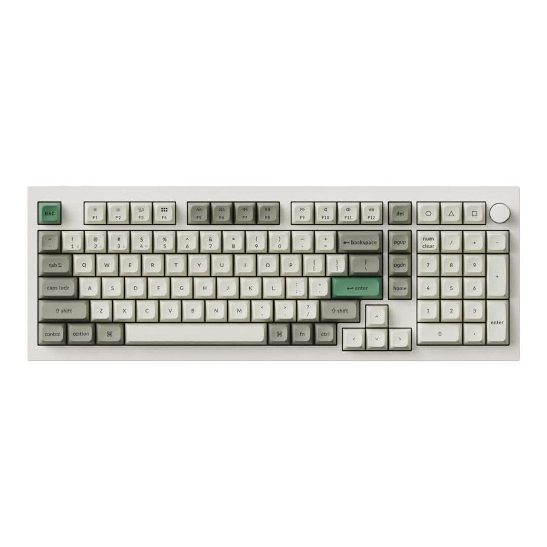 Keychron QMK/VIA Wireless Custom Keyboard - Shell White Q5M-P1