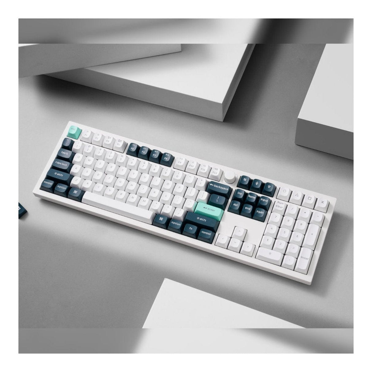 Keychron Q6 HE QMK Full-size Wireless Custom Mechanical Keyboard Shell White Q6H-P1