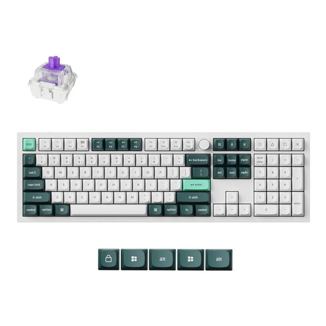 Keychron Q6 HE QMK Full-size Wireless Custom Mechanical Keyboard Shell White Q6H-P1