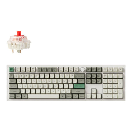 Keychron Q6 Max QMK/VIA Wireless Custom Mechanical Keyboard White Q6M-P1