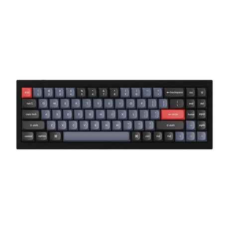 Keychron Q7 QMK 70 RGB Red G Pro Switches Wired Mechanical Keyboard - Carbon Black Q7-M1