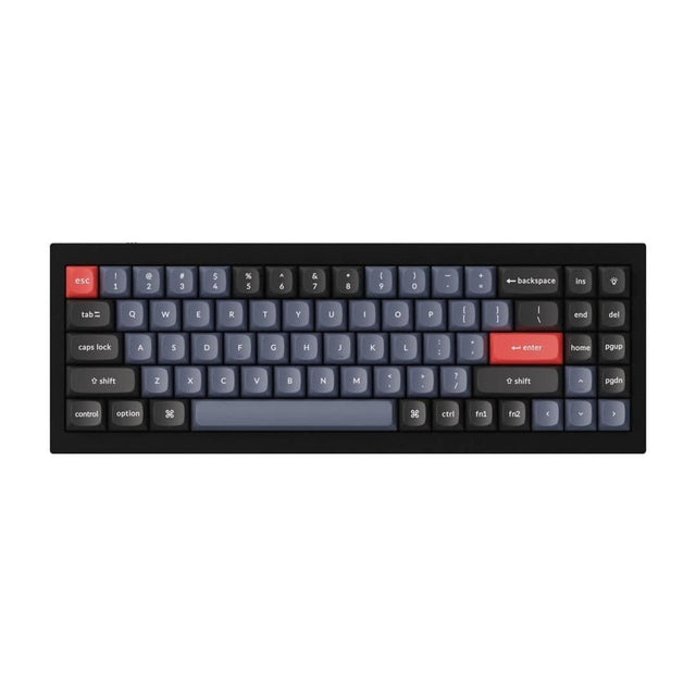 Keychron Q7 QMK 70 RGB Red G Pro Switches Wired Mechanical Keyboard - Carbon Black Q7-M1