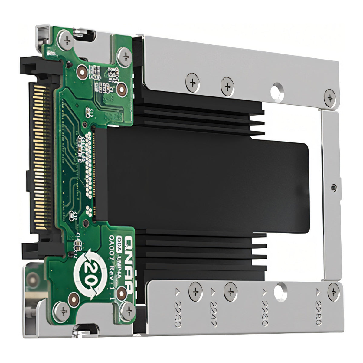 QNAP QDA-UMP4A M.2 PCIe NVMe SSD to 2.5-inch U.2 SSD Adapter