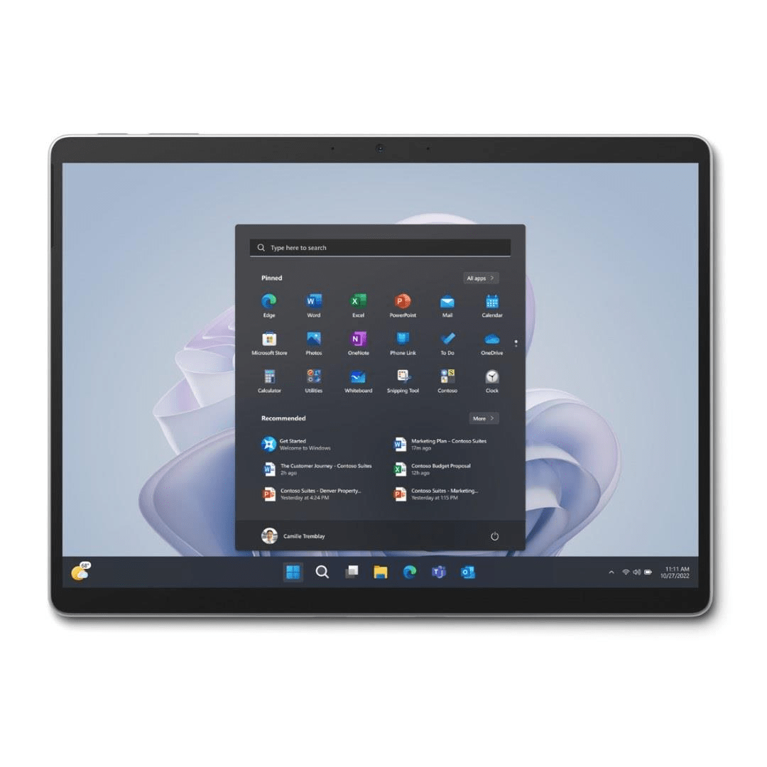 Microsoft Surface Pro 9 13-inch PixelSense Tablet - Intel Core i5-1245U 256GB SSD 16GB RAM Win 11 Pro QIA-00008