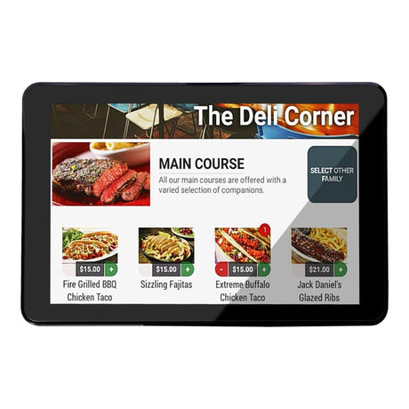 Poslab QP1100 10-inch PCAP Touch POS Terminal - Intel Celeron N3350 128GB eMMC 4GB RAM