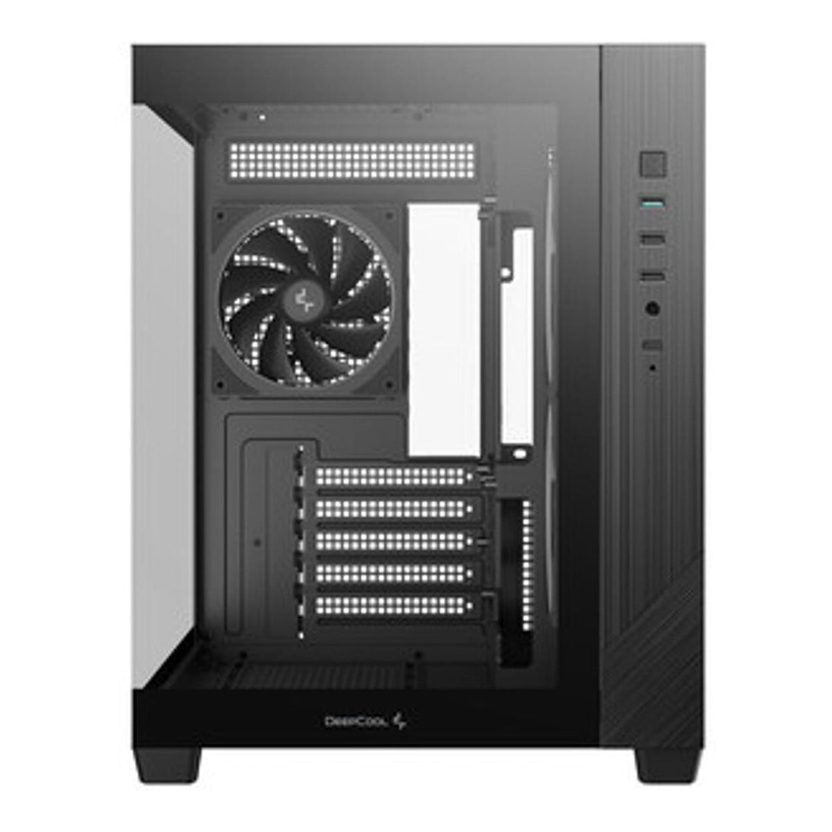 DeepCool CG330 3F Panoramic Dual-Chamber Micro-ATX Gaming PC Case R-CG330-BKNGM3-G