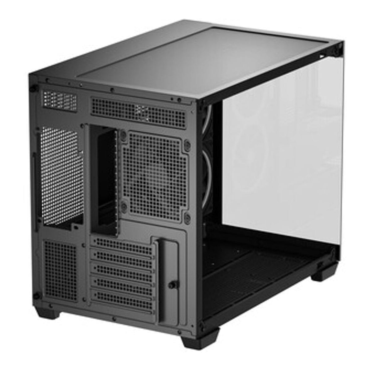 DeepCool CG330 3F Panoramic Dual-Chamber Micro-ATX Gaming PC Case R-CG330-BKNGM3-G