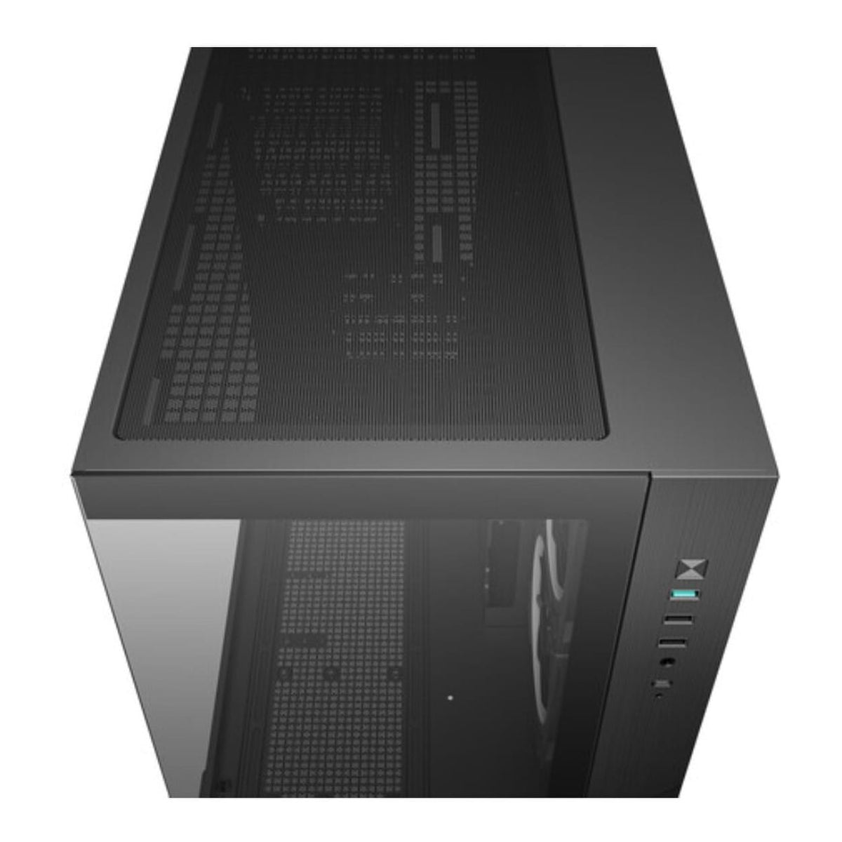 DeepCool CG330 3F Panoramic Dual-Chamber Micro-ATX Gaming PC Case R-CG330-BKNGM3-G