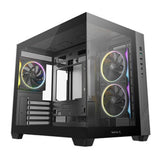 DeepCool CG330 3F Panoramic Dual-Chamber Micro-ATX Gaming PC Case R-CG330-BKNGM3-G