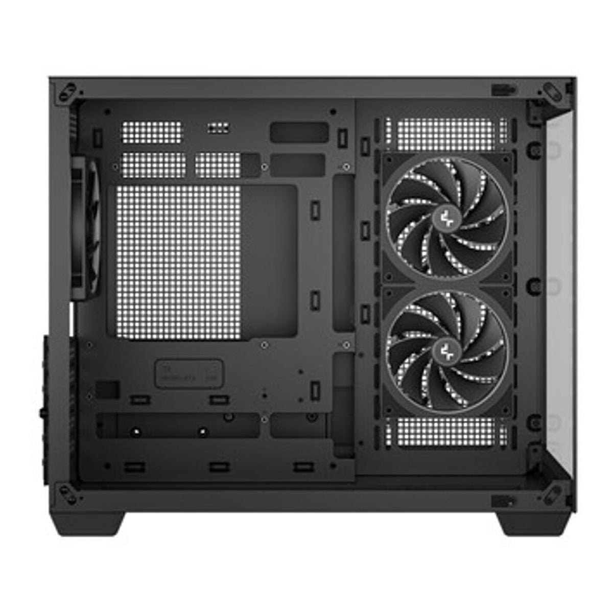 DeepCool CG330 3F Panoramic Dual-Chamber Micro-ATX Gaming PC Case R-CG330-BKNGM3-G