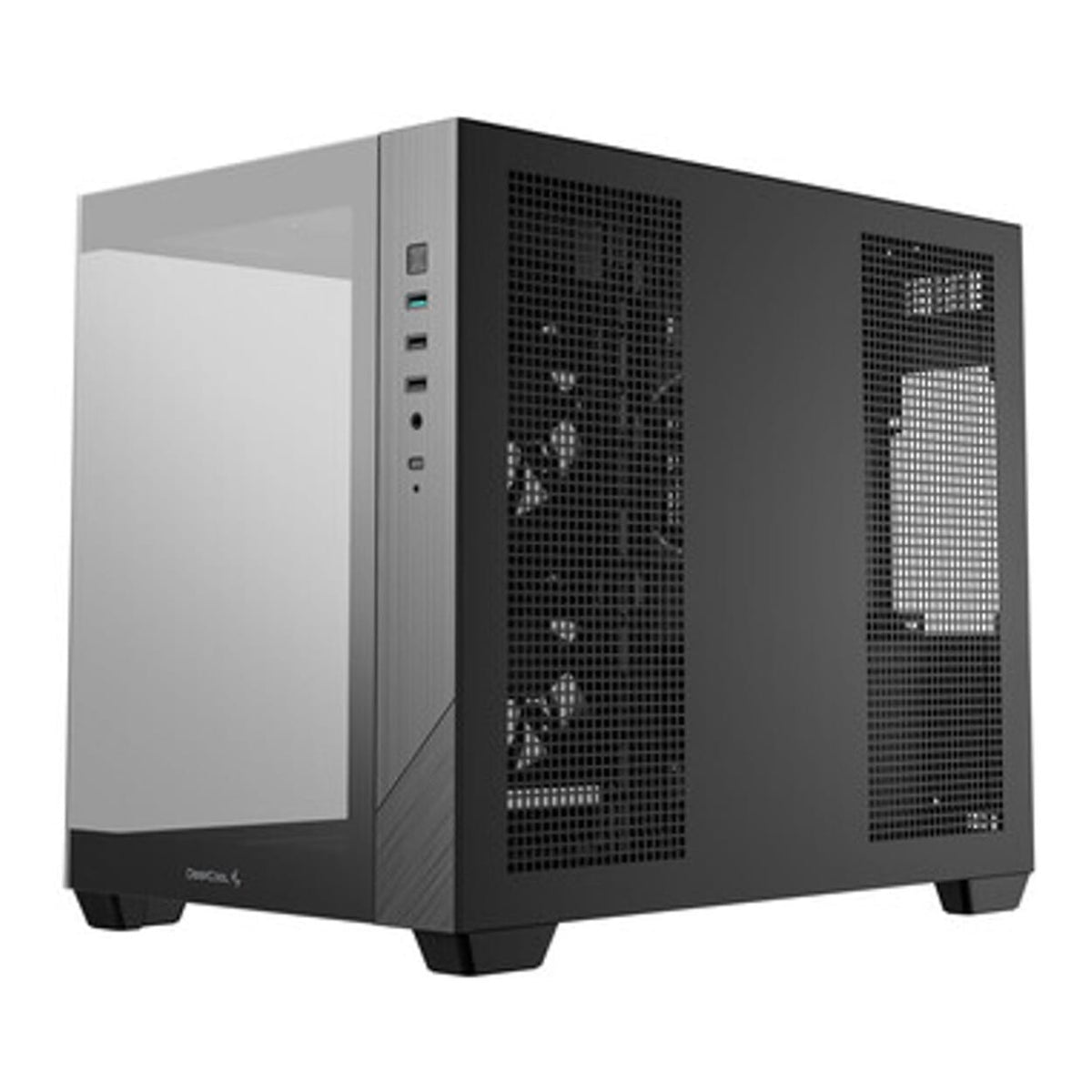 DeepCool CG330 3F Panoramic Dual-Chamber Micro-ATX Gaming PC Case R-CG330-BKNGM3-G