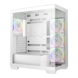 DeepCool CG580 4F V2 TCG580 4F V2 ARGB Midi Tower ATX White Gaming PC Case R-CG580-WHADA4-G-2