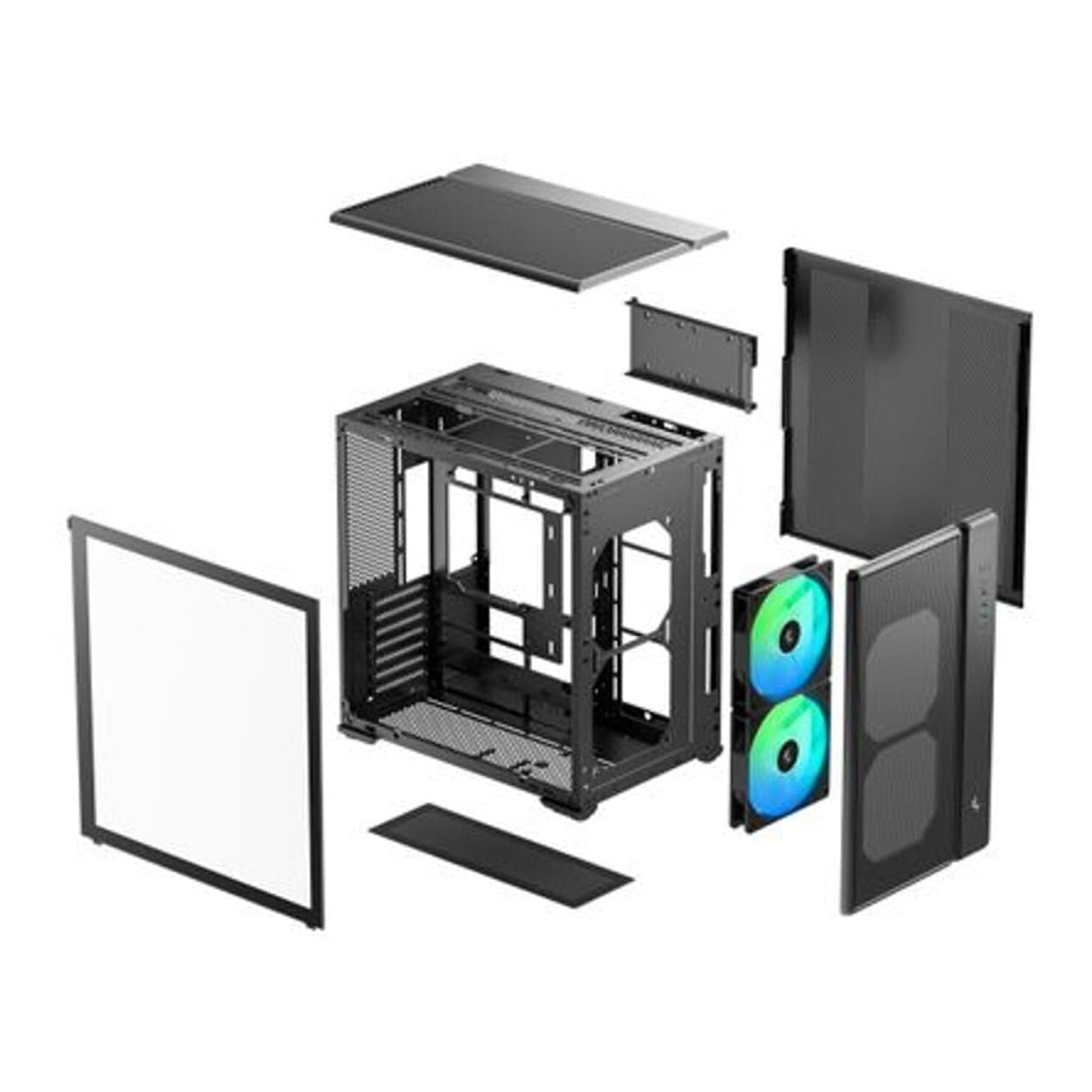 DeepCool CG590 Mesh 2F ATX ARGB Gaming PC Case Black R-CG590MESH-BKANA2-G