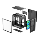 DeepCool CG590 Mesh 2F ATX ARGB Gaming PC Case Black R-CG590MESH-BKANA2-G