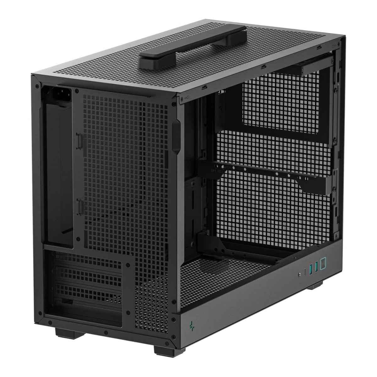 DeepCool CH160 PLUS Micro-ATX PC Case Black R-CH160-BKNGM0-G