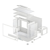 DeepCool CH160 PLUS Pixel Bits Micro-ATX Mini-Tower Desktop - White R-CH160-WHNGM0-G