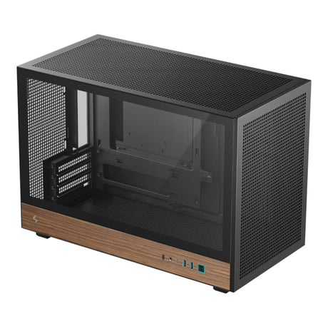 DeepCool CH260 Wood Micro-ATX Gaming PC Case Black R-CH260-BKNWM0-G-1