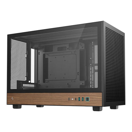 DeepCool CH260 Wood Micro-ATX Gaming PC Case Black R-CH260-BKNWM0-G-1