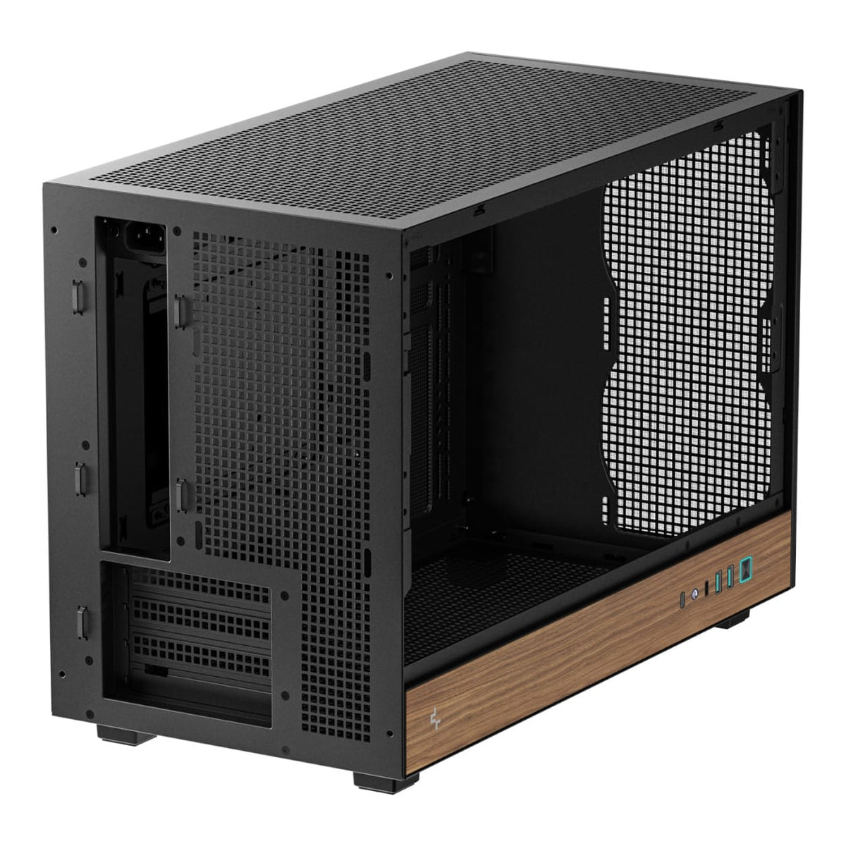 DeepCool CH260 Wood Micro-ATX Gaming PC Case Black R-CH260-BKNWM0-G-1
