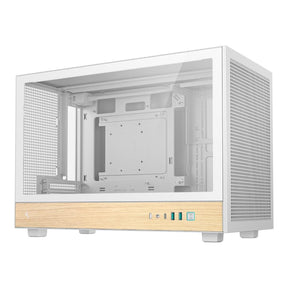 DeepCool CH260 Wood Micro-ATX Gaming PC Case White R-CH260-WHNWM0-G-1