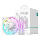 DeepCool FL12 SE 120mm ARGB Case Fan White 3-pack R-FL12SE-WHAPN3-G