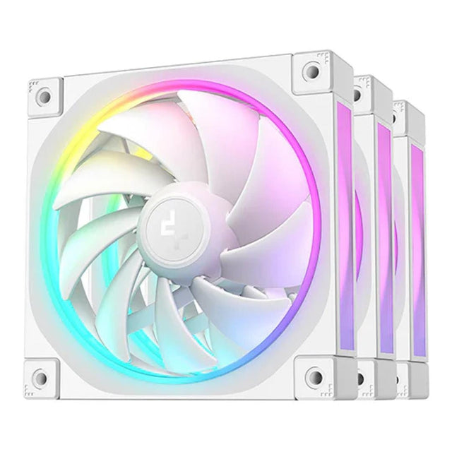 DeepCool FL12 SE 120mm ARGB Case Fan White 3-pack R-FL12SE-WHAPN3-G