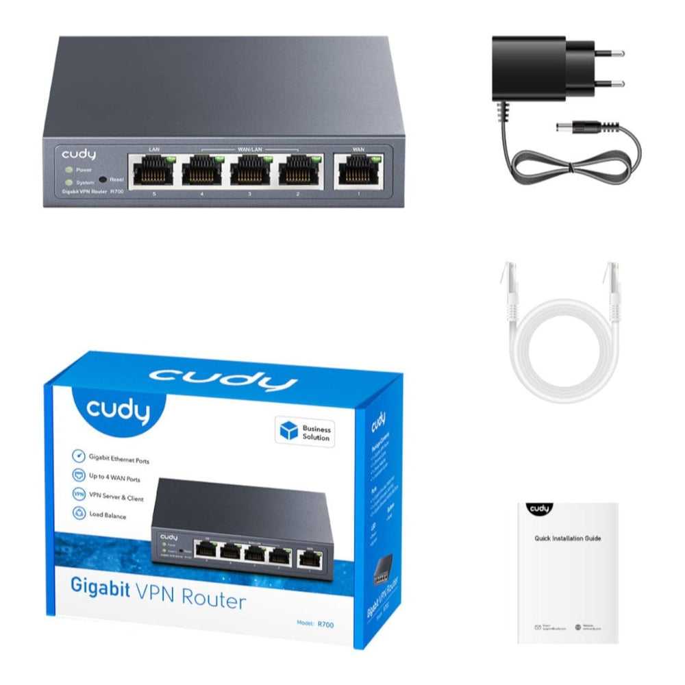 Wan 700 Router Cudy R700 5-port Gigabit Multi-WAN VPN Router – FirstShop