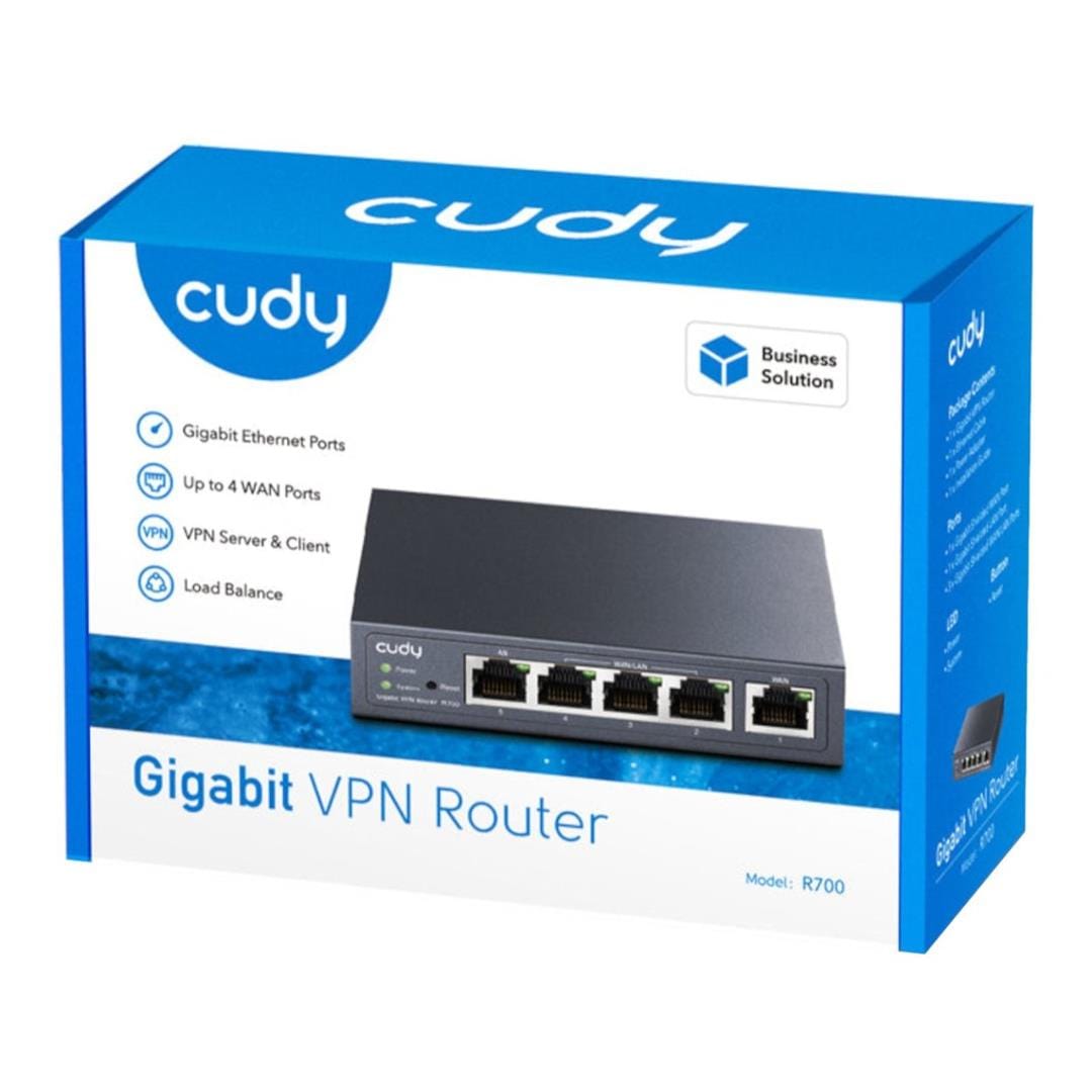 Cudy R700 5-port Gigabit Multi-WAN VPN Router – FirstShop