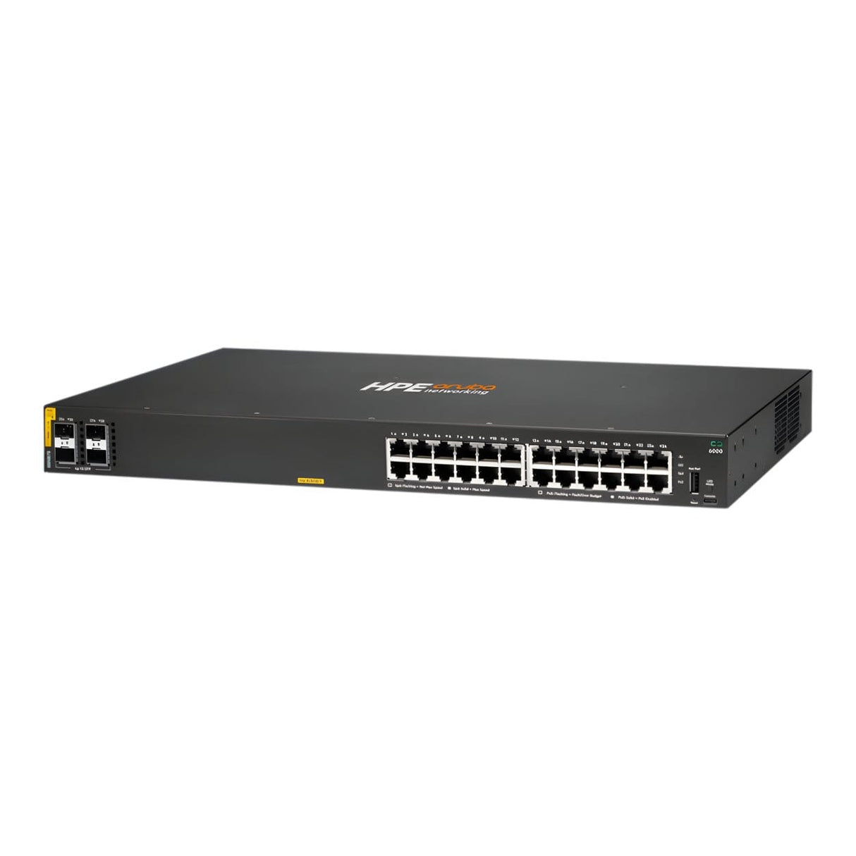 HPE Aruba Networking CX 6000 24p 10M/100M/1G Class4 PoE 4p SFP 1G 370W Switch R8N87B