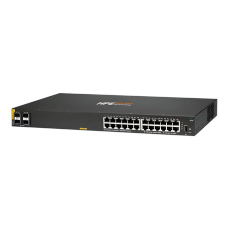 HPE Aruba Networking CX 6000 24p 10M/100M/1G Class4 PoE 4p SFP 1G 370W Switch R8N87B