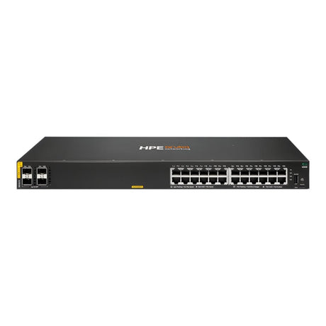 HPE Aruba Networking CX 6000 24p 10M/100M/1G Class4 PoE 4p SFP 1G 370W Switch R8N87B