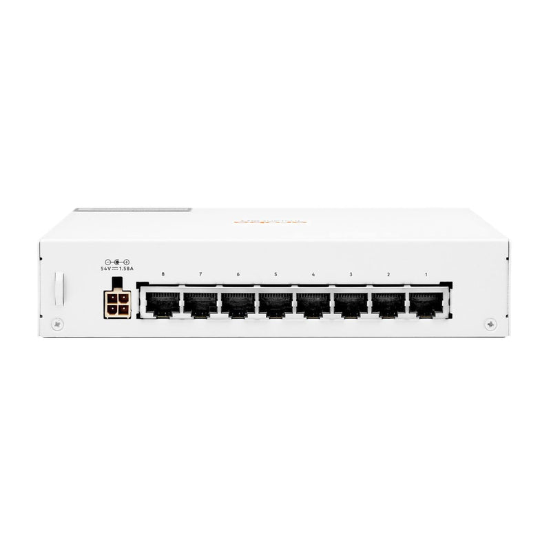 HPE Aruba Instant On 1430 8-port Class4 Unmanaged L2 Gigabit Ethernet PoE Switch White R8R46A