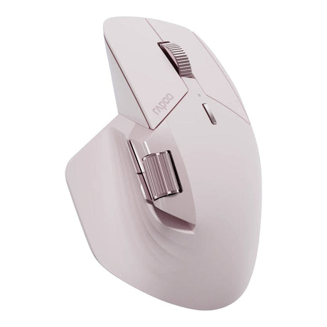 Rapoo M760L Large Multi-Mode Wireless Ergonomic Mouse Pink
