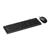 Rapoo X130PRO USB Wired Optical Keyboard and Mouse Combo Black