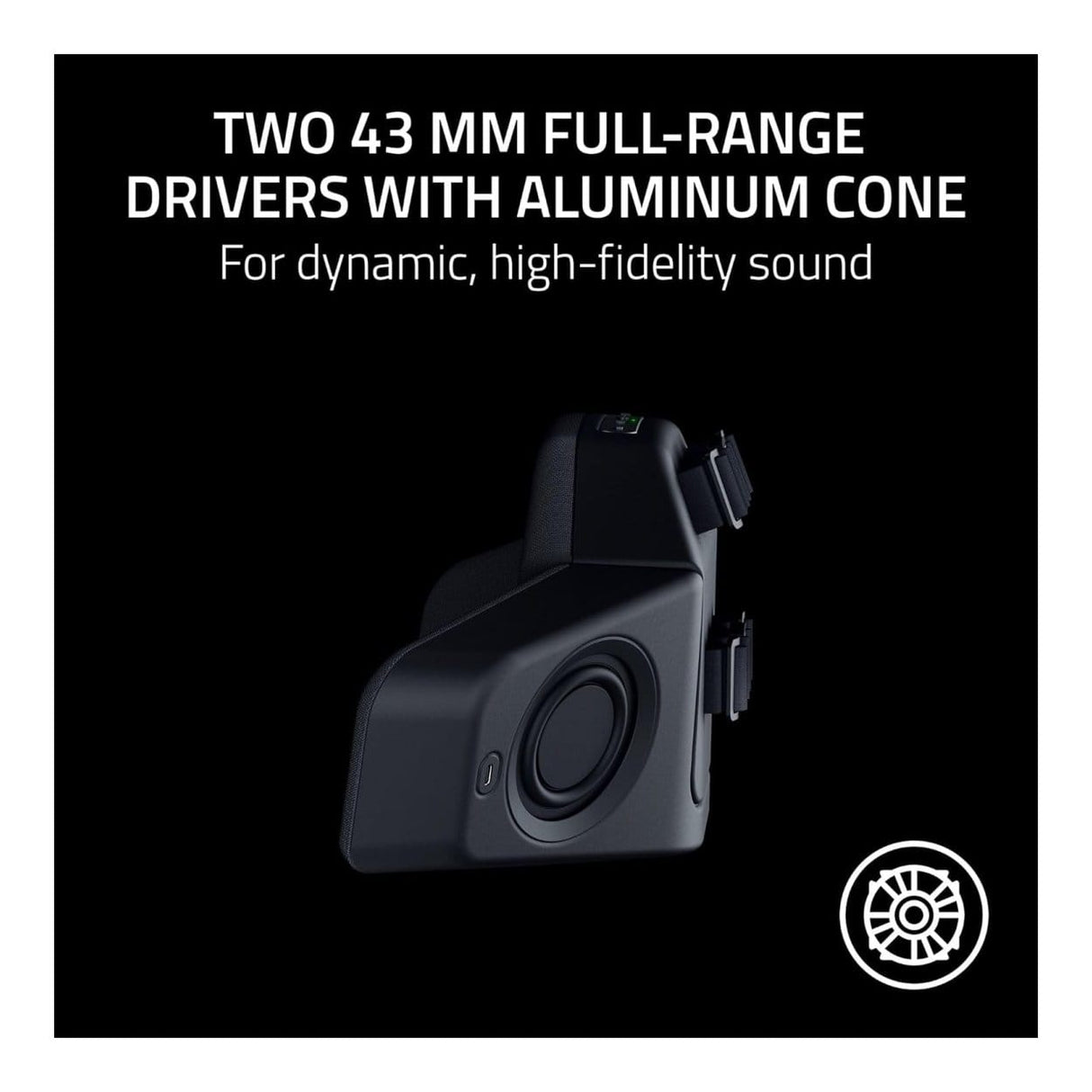 Razer Clio THX Spatial Audio-Enabled Wireless Speaker Head Cushion RC81-04350101-R3M1