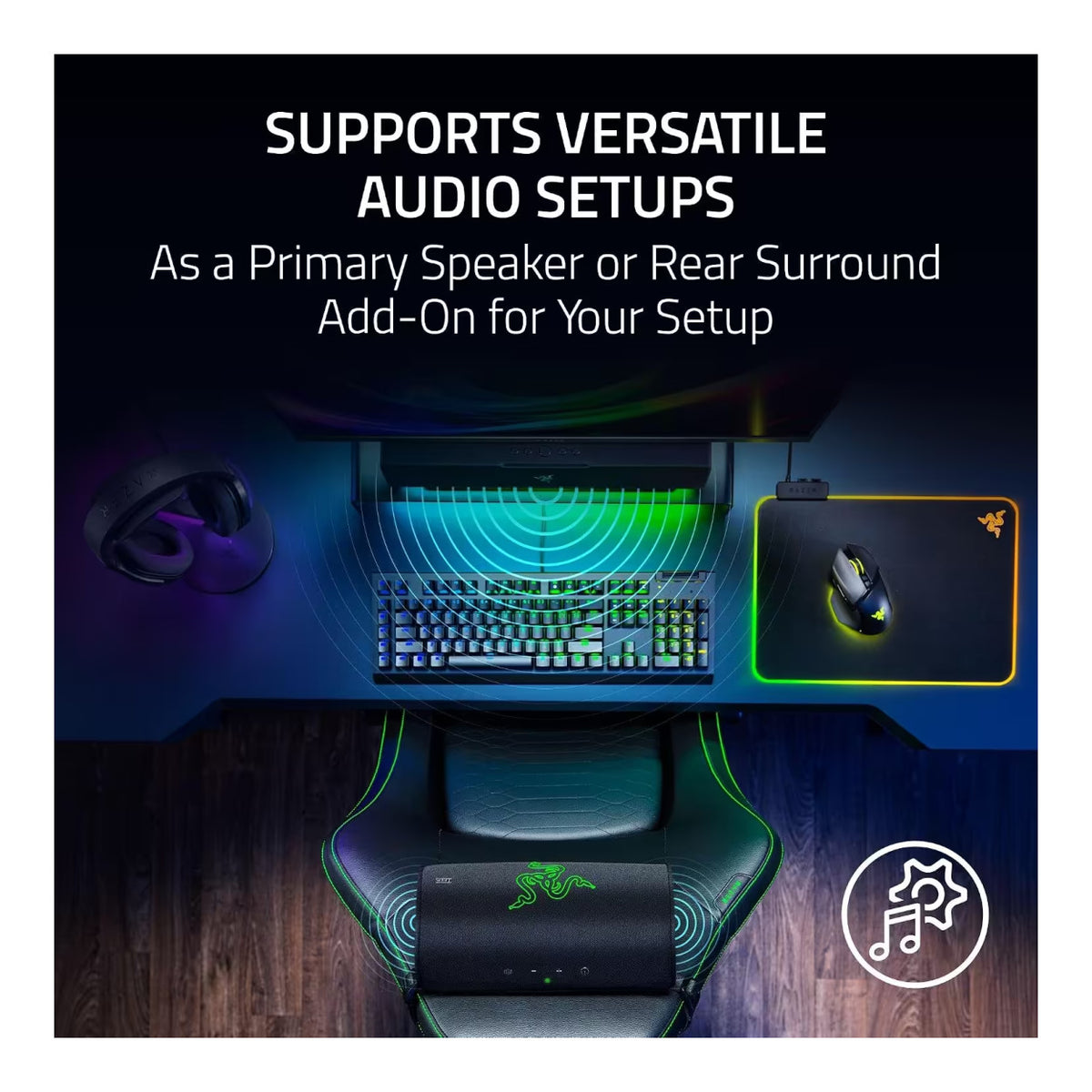 Razer Clio X Wireless Speaker Head Cushion RC81-04480100-R3M1