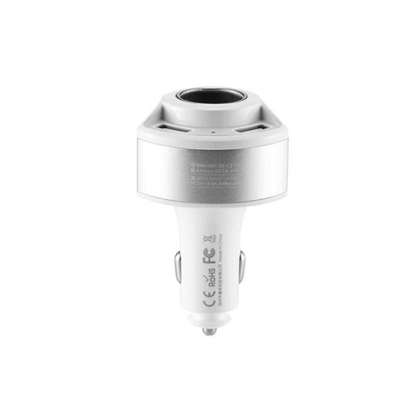 Remax RCC218 Journey Black 4.8A Fast Dual USB Car Charger