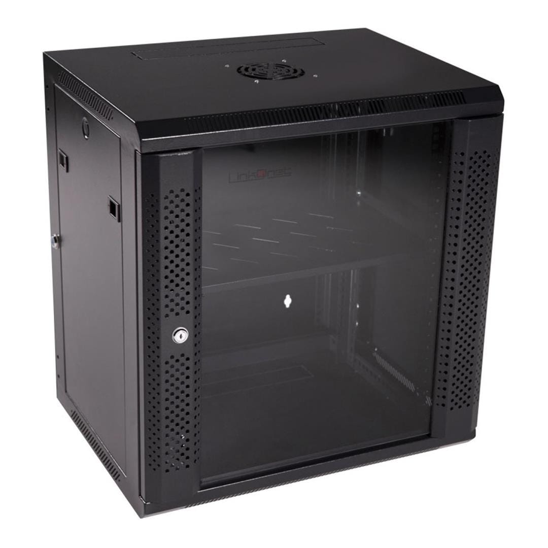 LinkQnet 18U Single Section Flat Packed Wall Box RCK-18U-WB-LQ