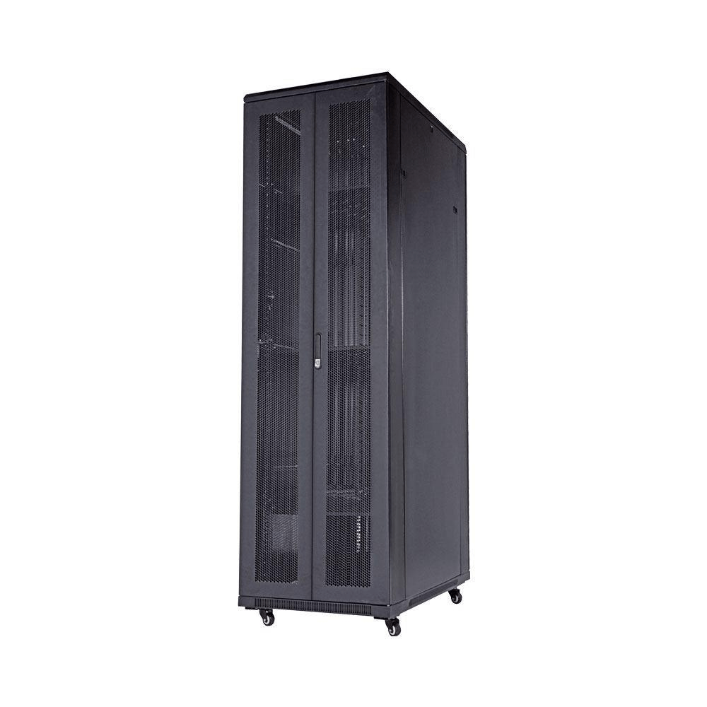 LinkQnet 27U 600X800 Cabinet with Double Mesh Doors RCK-SH05J-27U800-DD