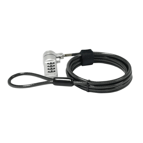 RCT NL-N01K 1.8m 4-digit Notebook Security Lock Kensington T-Bar Compatible