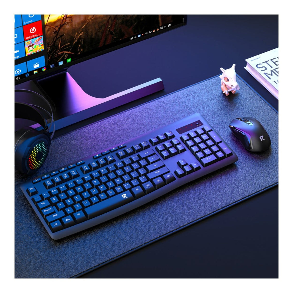 Redragon BS-7367-A Wireless Keyboard and Mouse Combo Black RD-BS-7367-A