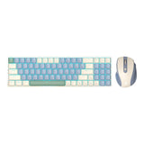Redragon BS8772 Wireless Keyboard and Mouse Combo Cream Blue RD-BS-8772CB