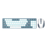 Redragon BS8772 Wireless Low Profile Backlit Mechanical Keyboard and Mouse Combo - Grey White RD-BS-8772GW