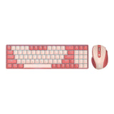 Redragon BS8772 Wireless Keyboard and Mouse Combo Red Pink RD-BS-8772RP