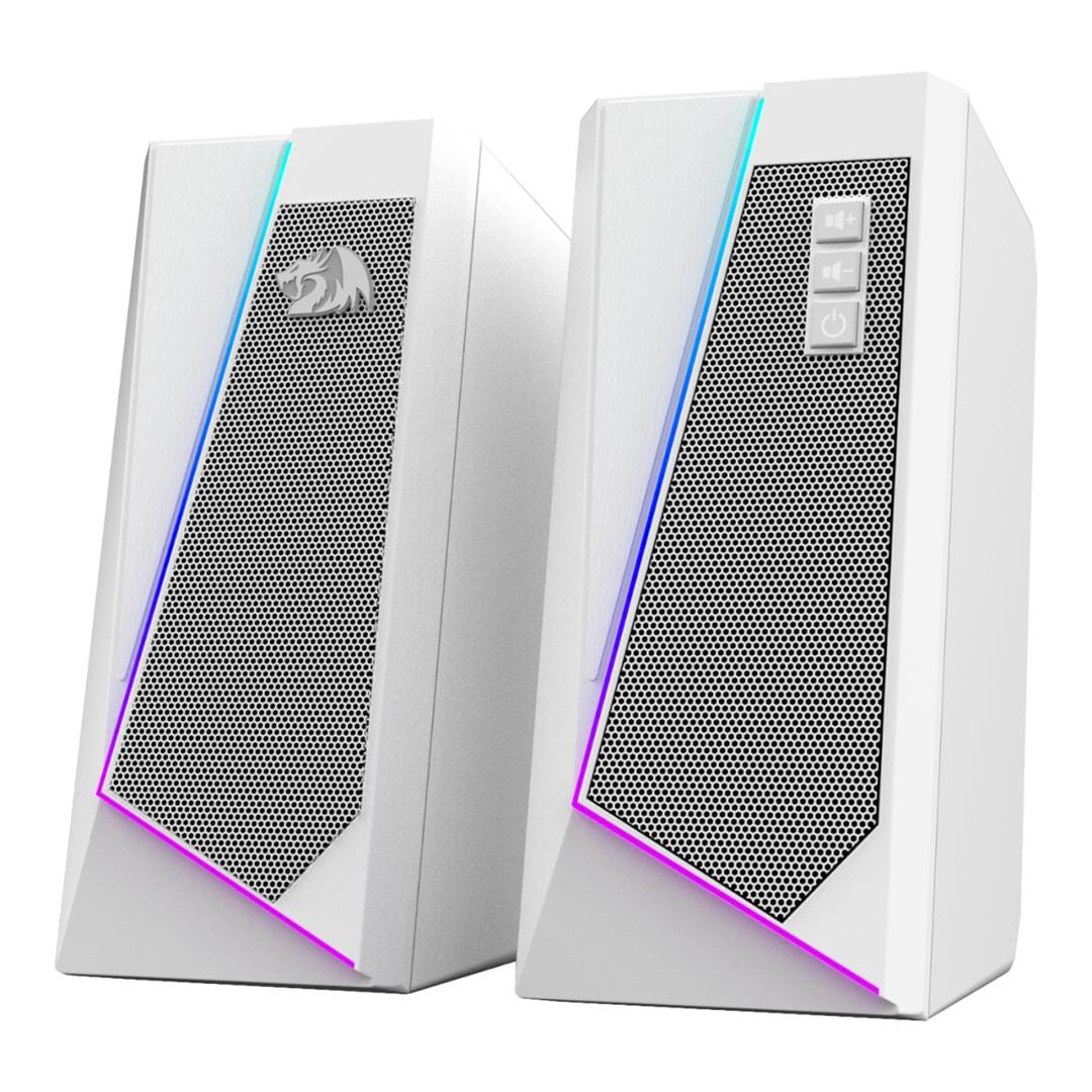 Redragon GS20W ANVIL 3W 2.0 RGB Stereo Desktop PC Speakers White RD-GS520W